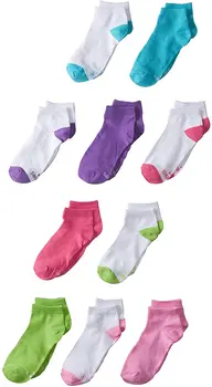 

LA0411111 Girls' 10-Pack Low-Cut Socks