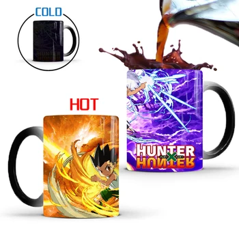 

1Pcs New 350ml Creativity Hunter X Hunter Magic Color Changing Mugs Ceramic Coffee Milk Cups Best Gift for Children Friends