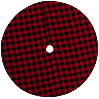 

Plaid Christmas Tree Skirts Xmas Tree Skirt Mat Christmas Home Party Decorations Christmas Ornaments