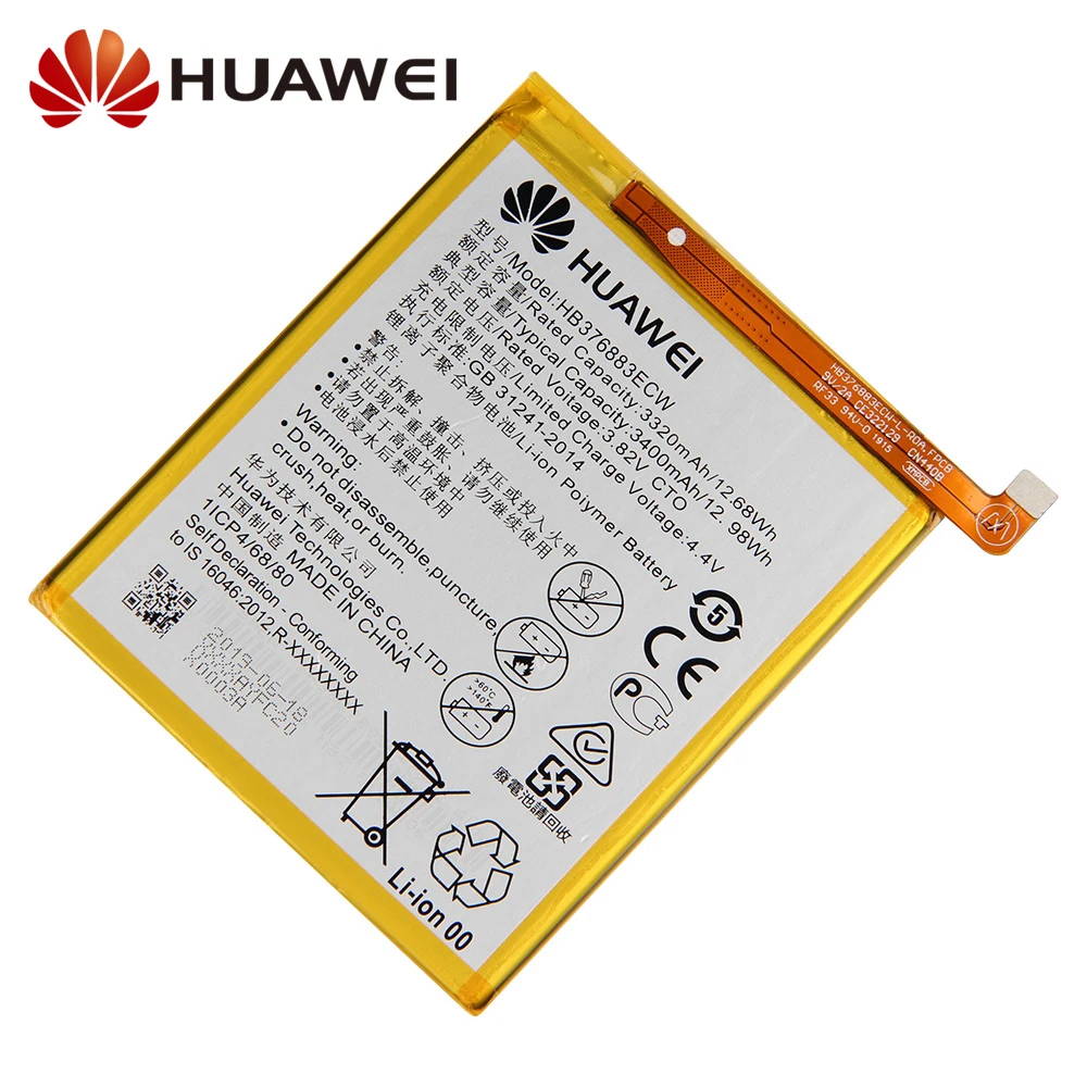 Оригинальная Замена батарея для телефона Huawei P9 плюс VIE AL10 L09 L29 HB376883ECW