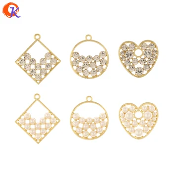 

Cordial Design 50Pcs Rhinestone Pendant/Jewelry Accessories/Hand Made/Imitation Pearl/DIY Making/Geometry Shape/Earring Findings