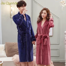 Зимний бархатный халат с длинными рукавами, качественный банный халат, роскошная Домашняя одежда, сексуальная пара подходящего размера плюс, кимоно для пар, мужское кимоно, Халат