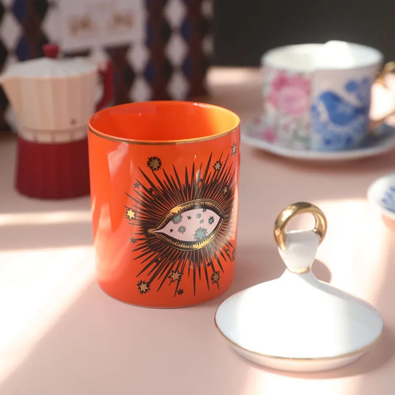 Candle Holders Incense Holder Big Eye Jar Starry Sky Aromatherapy Candle Jar Handmade Home Decoration