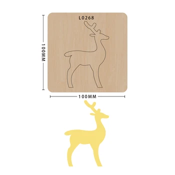 

scrapbook die-cutting cute little deer DIY handmade new mold for 2020 wooden template cutting die-wood