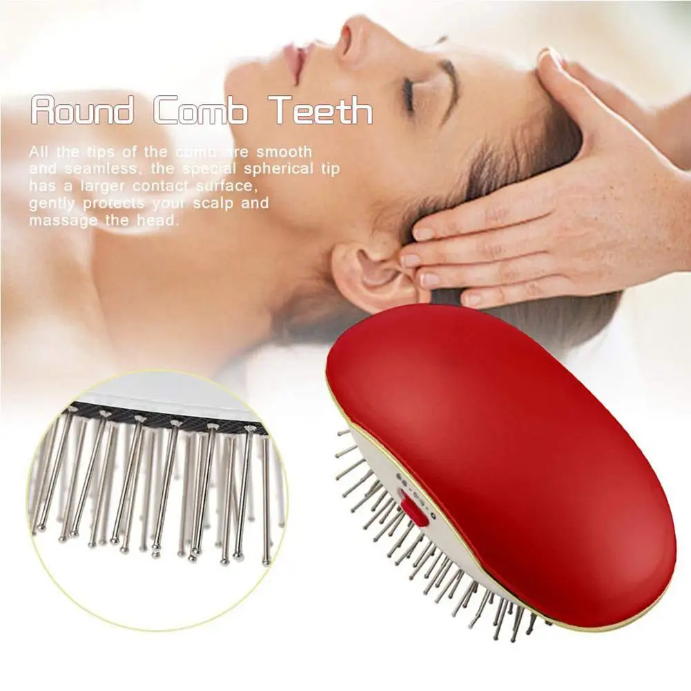 

Hot Anti Static Mini Ionic Vibrating Hair Brush Automatic Detangling Massage Comb