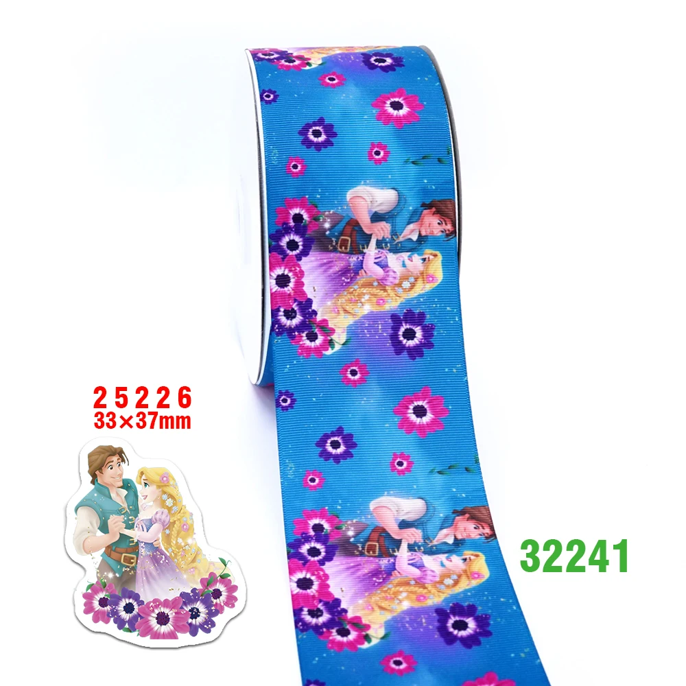 50 ярдов мультфильм напечатанный grosgrain ленты 32228 - Цвет: 32241
