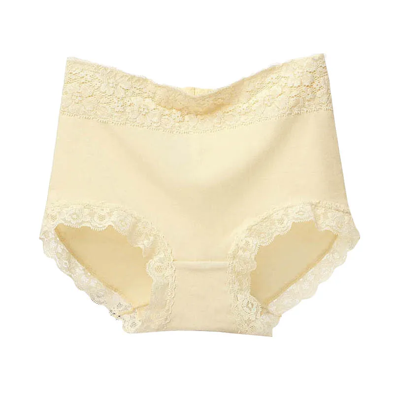 Women Panties Seamless Cotton Briefs High Waist Underwear Plus Size Underpants Comfort Lingerie XXL#F - Color: G