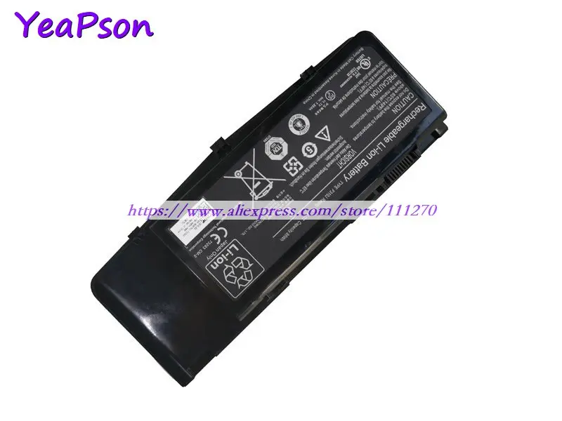Yeapson F310J C852J H134J W075J 11 1 V 7260mAh Аккумулятор для ноутбука Dell Alienware M17x R1 R2 серия ноутбук