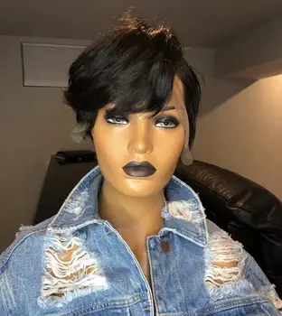 

Pixie Cut Wig Lace Front Human Hair Wigs Glueless 13x4 Short Lace Frontal Wig Pre Plucked Hairline with Baby Hair Bleached Knots