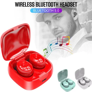 

XG12 TWS Bluetooth 5.0 Earphones Wireless Waterproof Mini In-ear HIFI Headset with mic for phone Earbuds