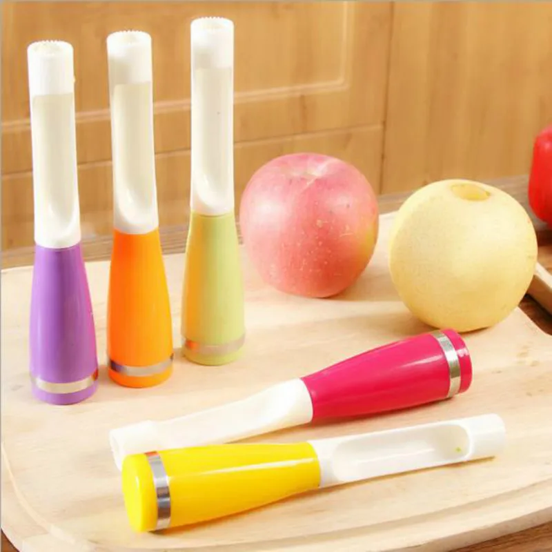 Apple Pear Fruit Corers Slicer Peeler Cutter Parer Knife Plastic Fruit Tools Good Helper Corers