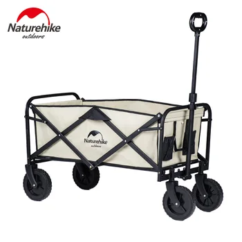 

Naturehike new outdoor camping Portable folding cart for Picnic Adjustable Trolley Pull-Cart