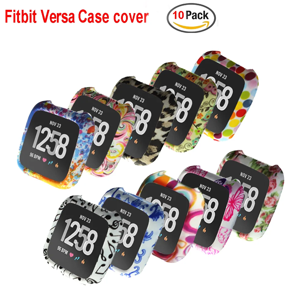ТПУ силиконовый чехол для Fitbit Versa чехол для экрана часы корпус Защита смарт-браслет умные часы предмет одежды устройства relogio