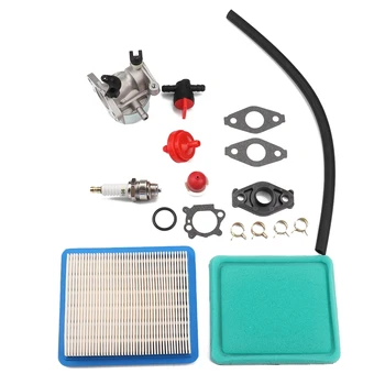 

799866 Carburetor + Tune Up Kit Air Filter Fuel Valve for Briggs and Stratton 790845 799871 796707 794304 491588S 491435S