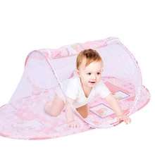 Детская складная переносная сетка для кроватки, москитная сетка от насекомых для новорожденных, детское безопасное постельное белье, сетчатая подушка для младенцев