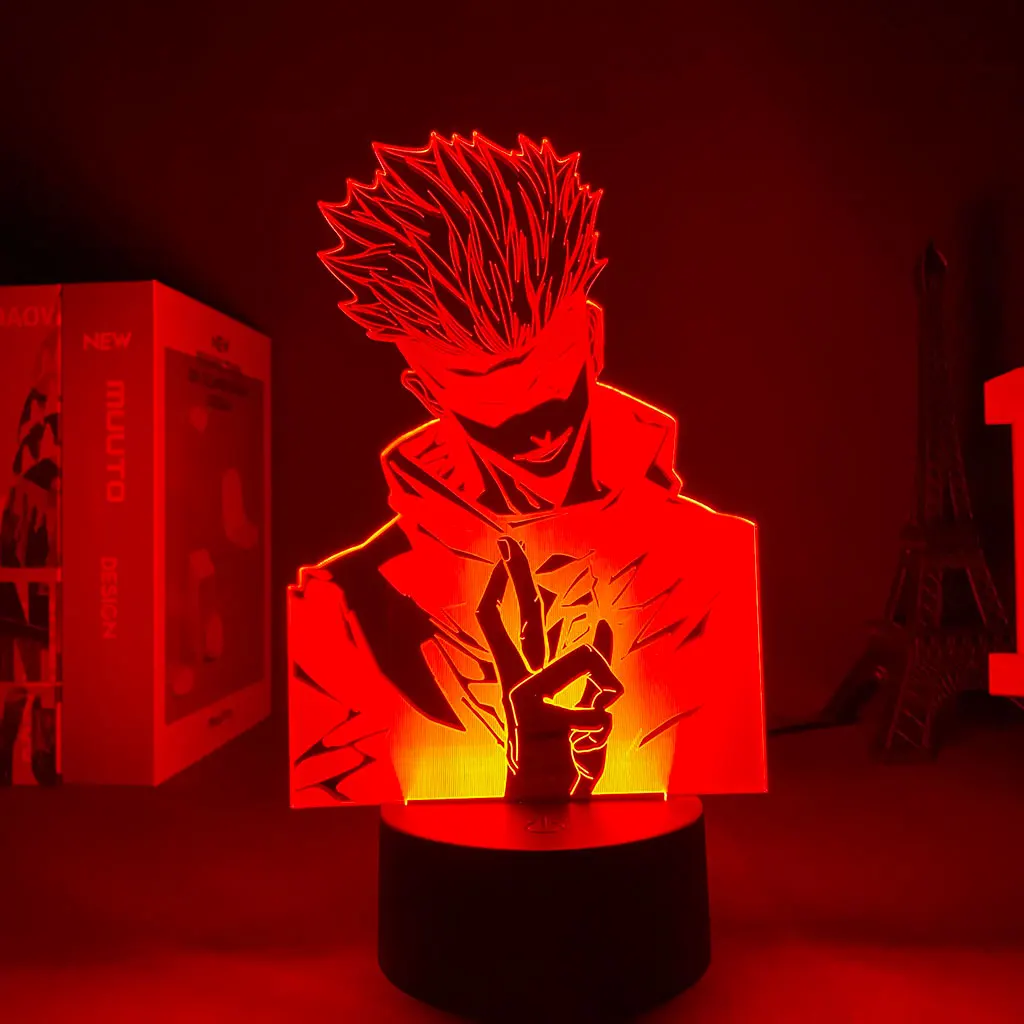 Anime Jujutsu Kaisen Light Satoru Gojo Holiday Gift Manga Kids Bedroom Decoration Table Lamp 3D Lamp Satoru Gojo ANMIT night light lamp