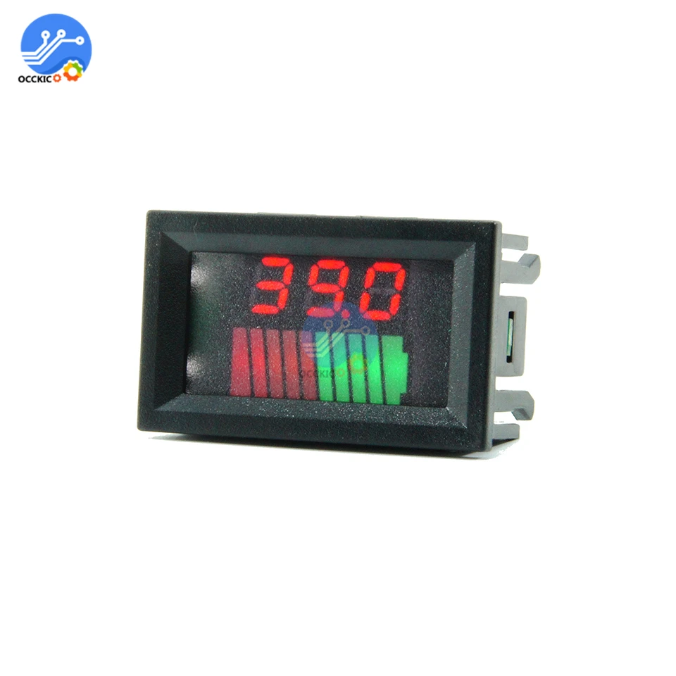 12V/36V/60V 24V/48V/72V 10 сегментный индикатор уровня заряда батареи тестер емкость