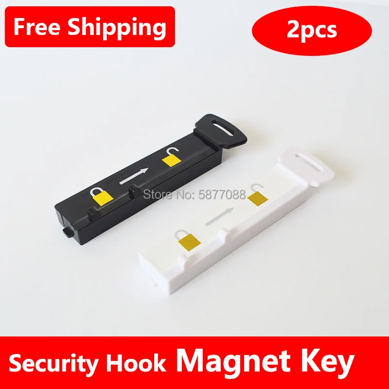 2pcs Magnetic Detacher S3 Handkey Security Hook Releaser Anti-Theft Security Slatwall Hook Retail Display alpha