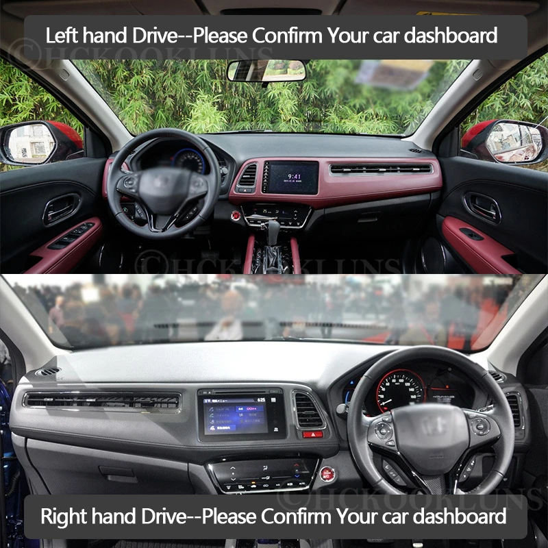 Защитная накладка на приборную панель для Honda HR V Vezel 2014 ~ 2019 автомобильные