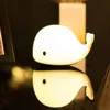 1pc bébé chambre LED veilleuses baleine dessin animé veilleuse enfants chambre Table dormir lampes enfants noël lampe cadeau ► Photo 2/6