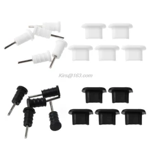 10 conjuntos de carregamento porta micro usb plug proteção 3.5mm fone ouvido jacksets dustpremoval ferramenta fooof cartão sim rr telefone inteligente