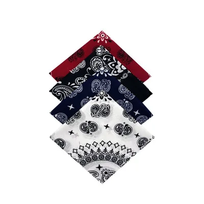 Cotton Double Paisley Punk Hip Hop Headwear Kerchief Bandanas Foulard Neckerchief Square Scarf for Women/Men/Boys/Girls cycling bandana bandana headscarf cotton bandana bandana neck cover multifunctional bandana motorcycle bandana camouflage bandana