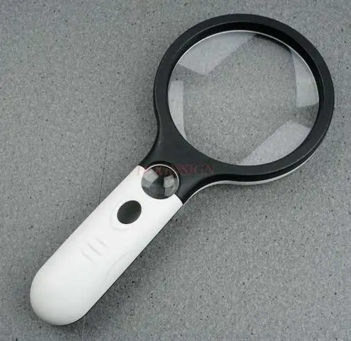 

30 times hand-held magnifying glass for the elderly with led lights for reading and reading newspapers