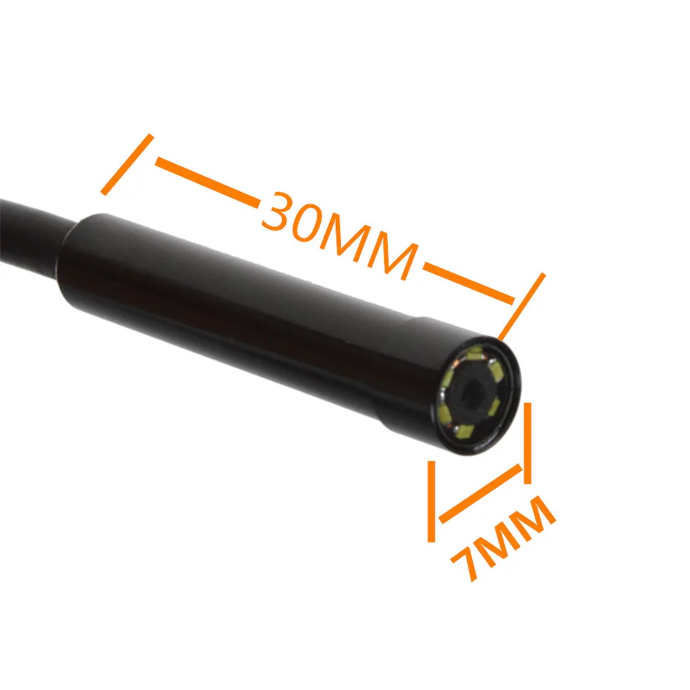 Гибкий эндоскоп камера эндоскоп IP67 Водонепроницаемый 6 светодиодный Универсальный многофункциональный телефон 7 мм светодиодный Android 1,5 M
