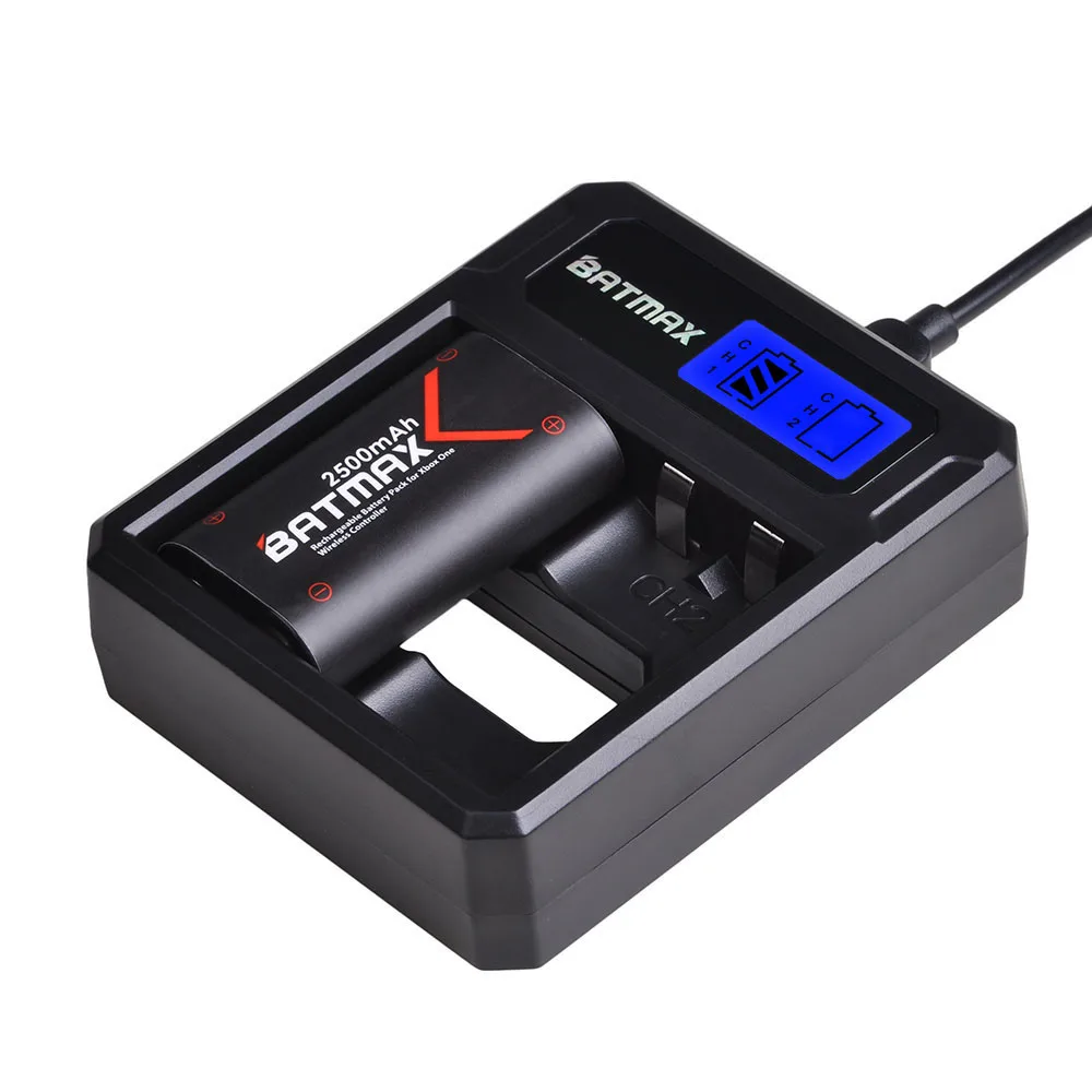 Substituição da Bateria + Lcd Duplo para Xbox Carregador Usb um - s x Elite Gamepads 2x 2500 Mah Uma - Image 4