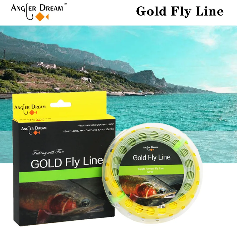 Рыболов Мечта Fly леска плавающий Line для рыболовных принадлежностей поток