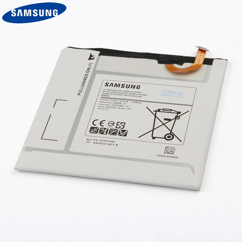 Оригинальная сменная батарея для планшета EB-BT367ABE для samsung Galaxy Tab A2S 8,0 T385 T380 версия EB-BT367ABA 5000 мАч