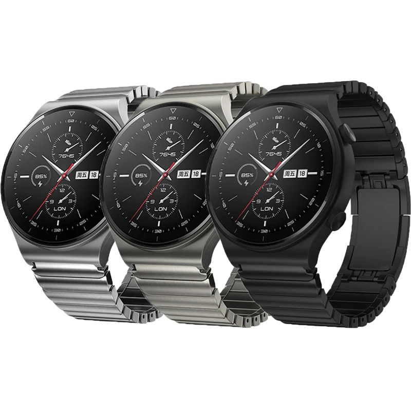 Металлический Ремешок Для Huawei Watch 3 GT3 GT2 Pro GT2e 22 мм браслет из нержавеющей стали с
