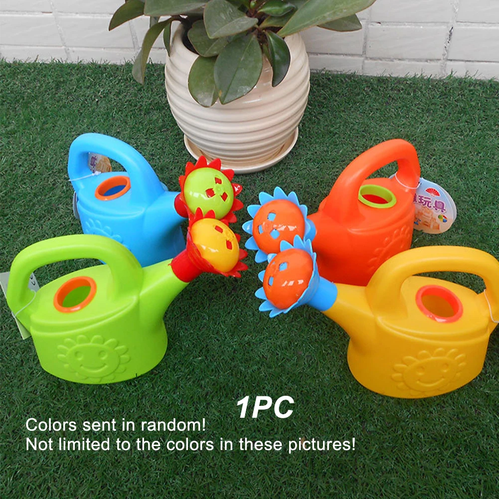 Flowers Spray Mini Plastic Cute Cartoon Home Kids Watering Can Early Education Garden Bottle Sprinkler Bath Toy Beach