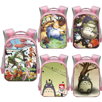 

13 Inch Anime My Neighbor Totoro Backpack children School Bags Kids Kindergarten Bags Boys Girls Schoolbags Bookbag Gift