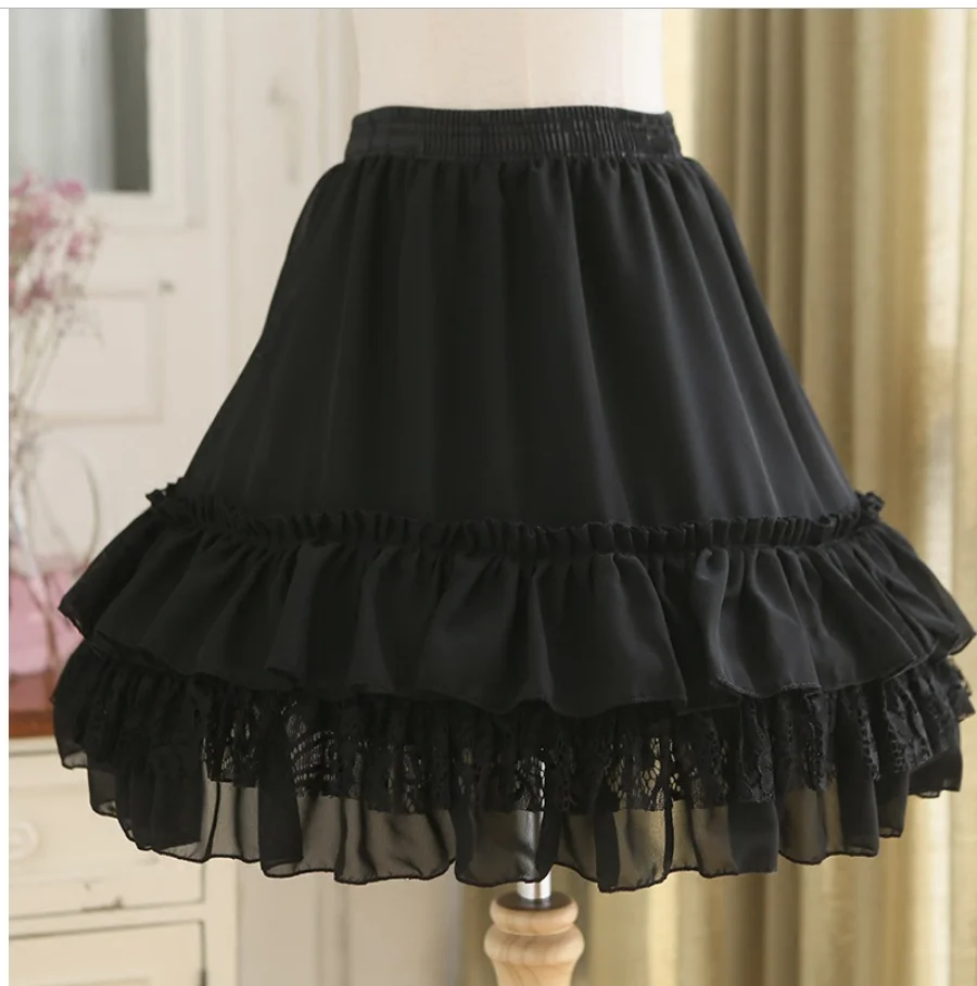 Black NO.2 E JUE SHUNG бальное платье Нижняя юбка Короткое платье косплей Нижняя юбка Кости ЛОЛИТА Нижняя юбка балетная рокабилли кринолин - Цвет: Black NO.2