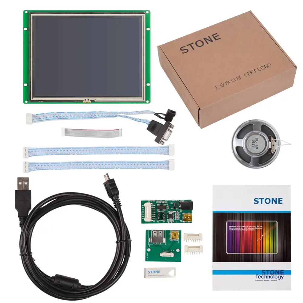 Промышленный программируемый сенсорный контроллер STONE TFT lcd 4,3 дюймов HMI