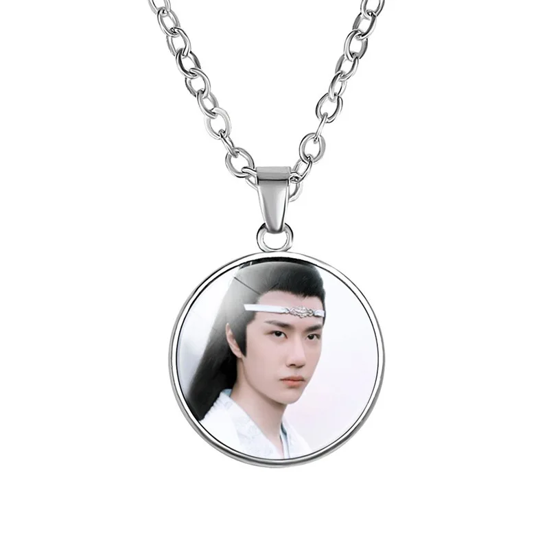 Wei WuXian Lan WangJi CHEN QING LING glass ожерелье с камнем незатаенные Xiao Zhan Wang Yibo ожерелье кулон вентиляторы коллекция подарки