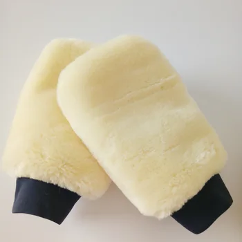 

2pcs Car Winter Car Wash Wool Plush Gloves Double-sided Car Waxing Multi-purpose Thickening Cleaning Tools Cleaning Supplies