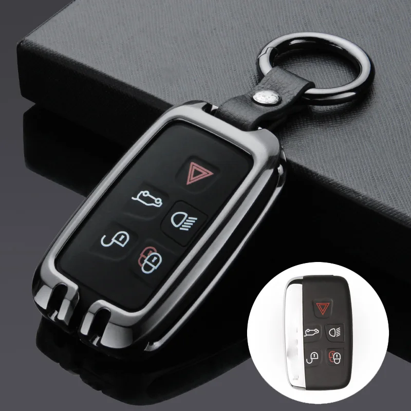 Автомобильный чехол для ключей, брелок для Land Rover Range Rover Sport Vogue Evoque freelander 2 Jaguar XE XJ XJL XF, автомобильный Стильный чехол для ключей - Название цвета: A Black 01