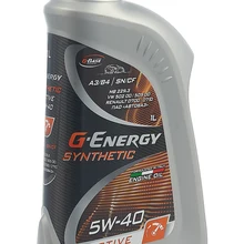 Моторное масло G-Energy Synthetic Active, 253142409, синтетическое, 5W-40, 5w40, API SN/CF, ACEA A3/B4, 1 л