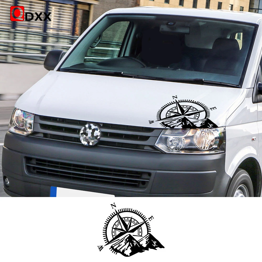 Adesivi Per Auto Per Volkswagen Vw Transporter T4 T5 T6 Camper Van Compass Graphics Body Decor Vinyl Film Decalcomanie Accessori 1 Pz