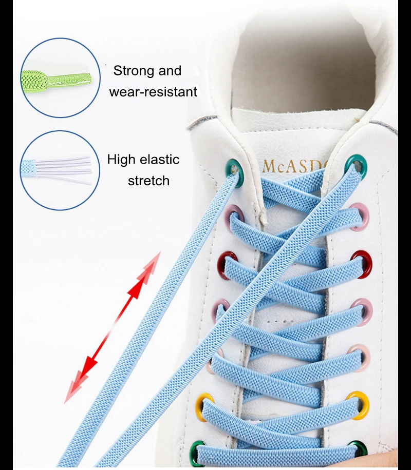 Magnetic lock Elastic Shoelaces Flat Of Sneakers No tie Shoe Laces Metal locking Easy to put on and take off Lazy Shoelace Magnetic lock Elastic Shoelaces Flat Of Sneakers No tie Shoe Laces Metal locking Easy to put on and take off Lazy Shoelace