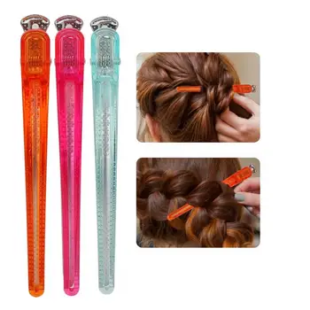 

Barrette 3 Colors 10pcs Plastic Hairdressing Clip Clamp Hair Styling Non Slip Hair Clips Hair Grip Hair Stying Tool