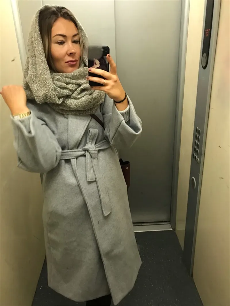 Женское пальто корейское зимнее длинное пальто Верхняя одежда свободного размера плюс кардиганы с длинным рукавом манто Femme Hiver элегантное