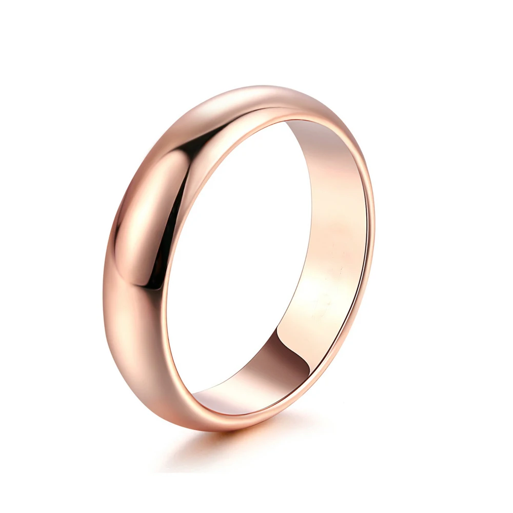 Jewelry Ring Classic 925 Silver Rose Gold Color Ring Women Men