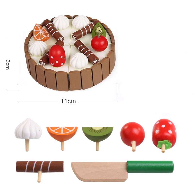 Деревянные игрушки для кухни, детские игрушки, игрушки для игры, Игрушки для раннего образования, деревянные магнитные игрушки для подарка на день рождения
