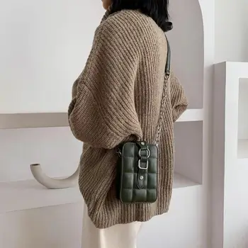 

Hot Sale Handbags Solid Color Mini Messenger Shoulder Bags Women PU Leather Long Wallet Purses for Hiking and Travel