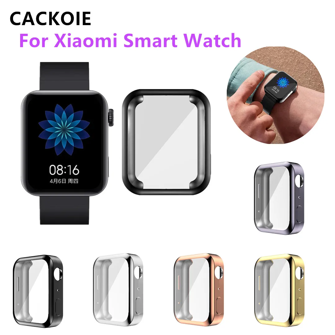 Мягкий чехол cakoie для Xiao mi Watch, защитная крышка для экрана, чехол для mi Smartwatch, бампер, тонкий покрытие, аксессуары для TPU