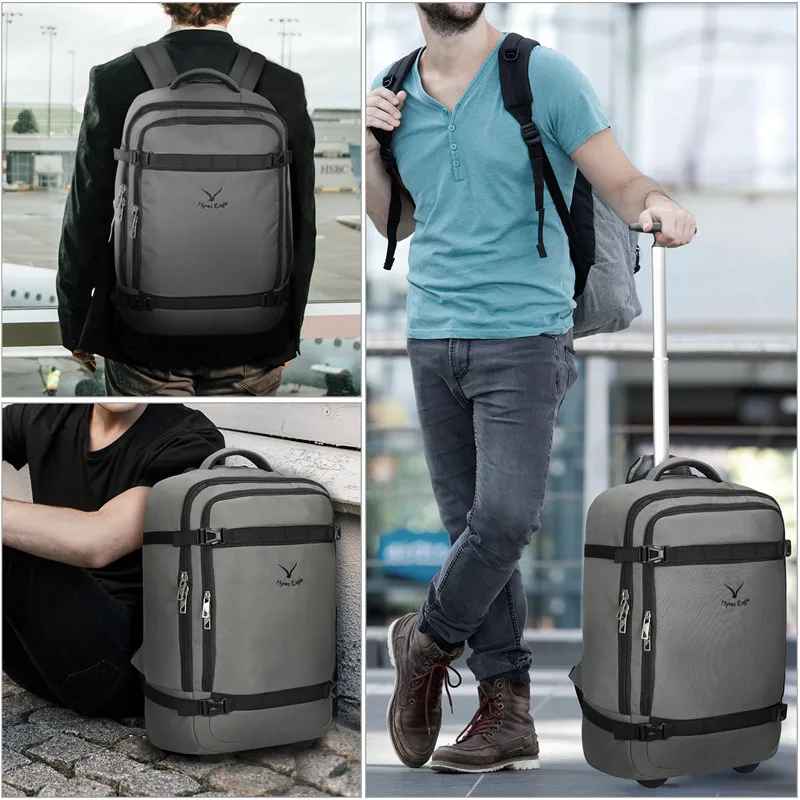 Hynes Eagle, брендовый, дизайнерский, водонепроницаемый рюкзак на колесиках, рюкзак 42л, одобренный полетом, рюкзак для путешествий