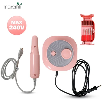 

Moremili 2500RPM Electric Nail Drill Bits Set Mill Machine For Manicure Nail Tips Manicure Electric Nail Pedicure File